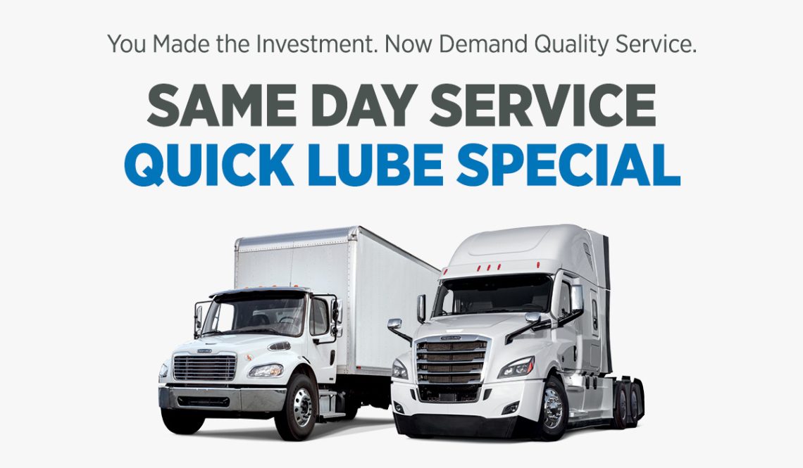 Same Day Service Quick Lube Special promo graphic