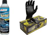 Photo of Penray Non-chlorinated Brake Cleaner and Black Mamba nitrile gloves.